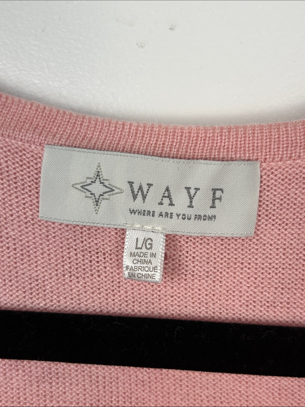 Wayf Blush Pink Ruffle V-Neck Button Cardigan Size Large - Picture 2 of 6